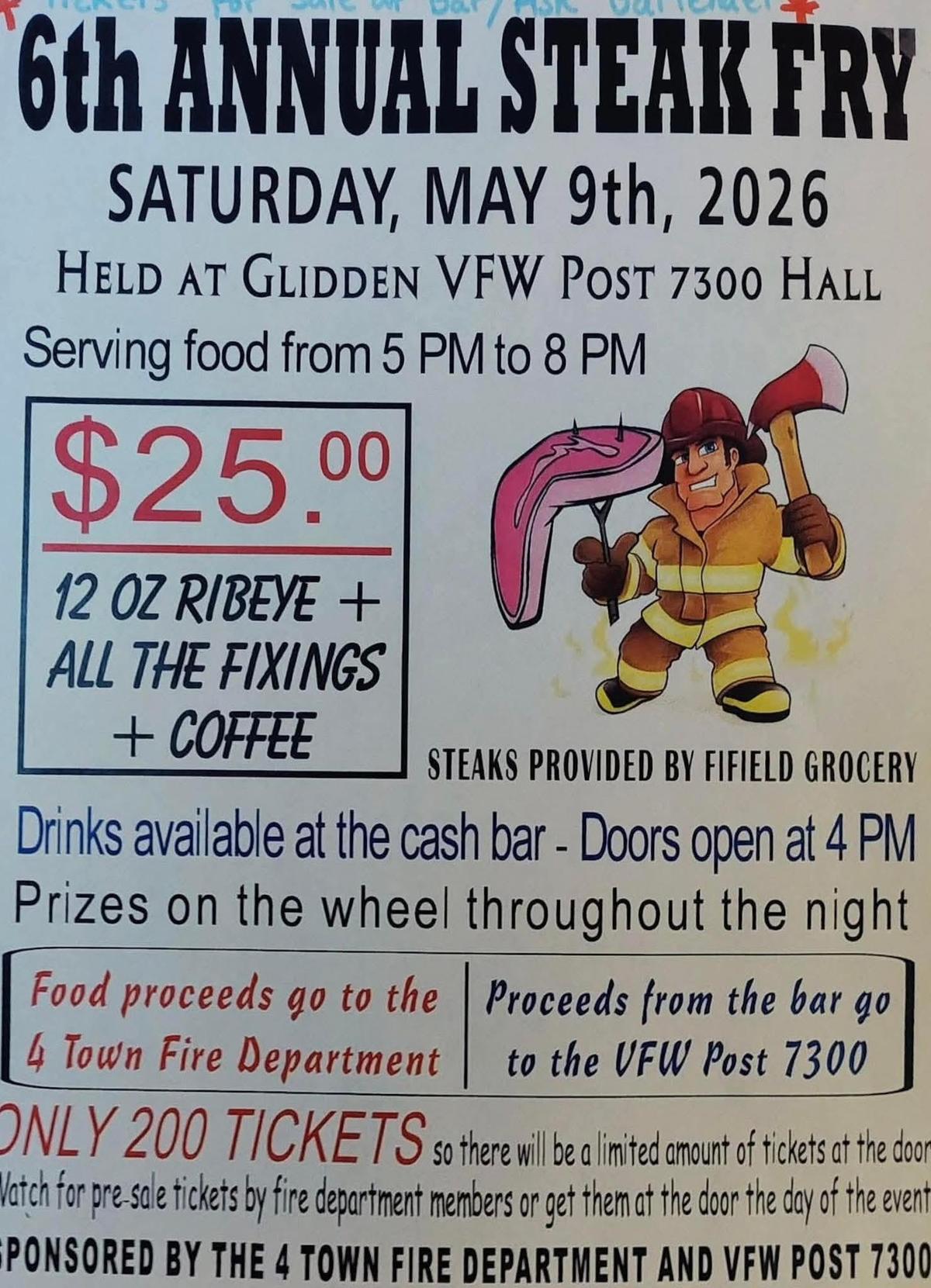 6th Annual Glidden Steak Fry